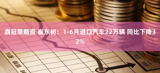 鼎冠策略资 崔东树：1-6月进口汽车22万辆 同比下降32%