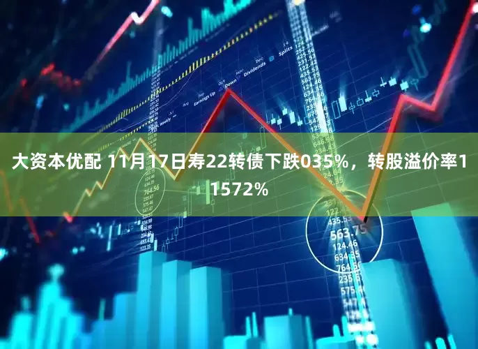 大资本优配 11月17日寿22转债下跌035%，转股溢价率11572%